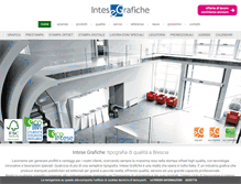 Tablet Screenshot of intesegrafiche.it